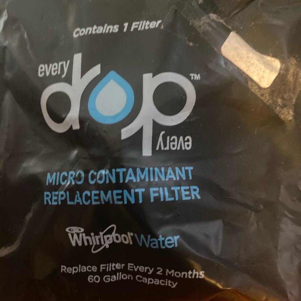 1 New Whirlpool every drop micro filter